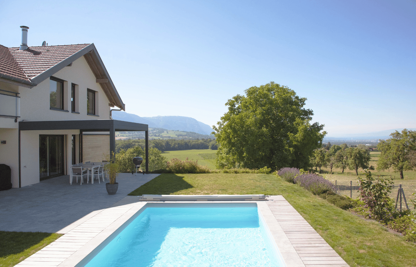 maison architecture haute savoie savoie avec piscine